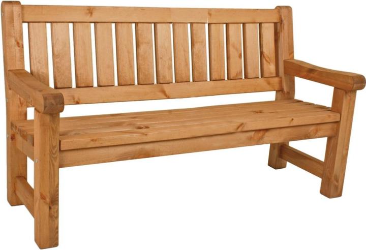 Garden Pleasure Garden bench Allgäu 960362 brown wood 184.0 cm