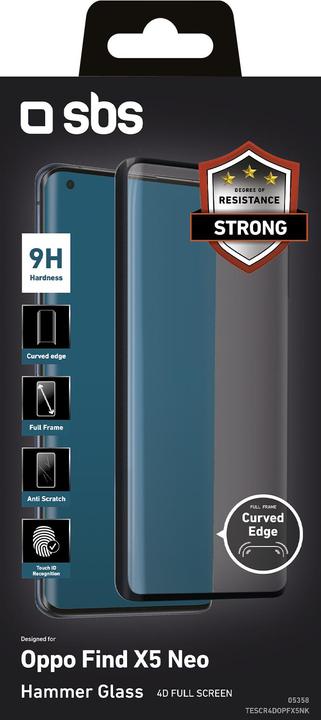 Actual product image SBS 4D Full Glass screen protector for Oppo Find X5 (1 Piece, Oppo Find X5)