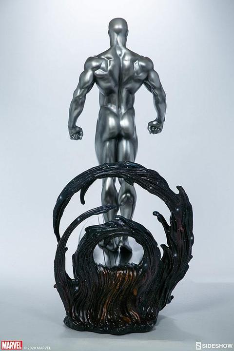 Actual product image Sideshow Marvel statuette Silver Surfer 65 cm