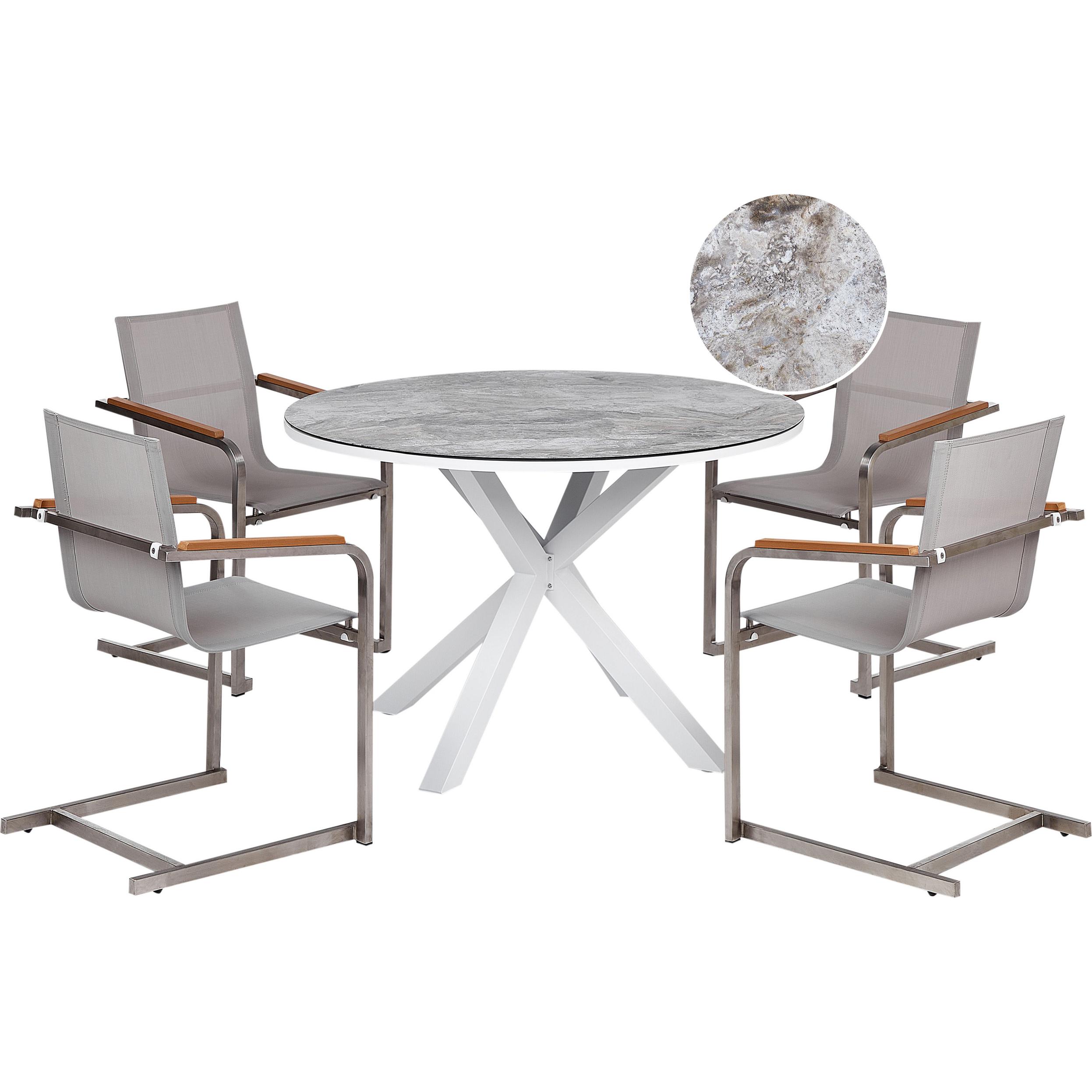 Beliani, Gartentisch + Balkontisch, Maletto/Cosoleto (120 cm)