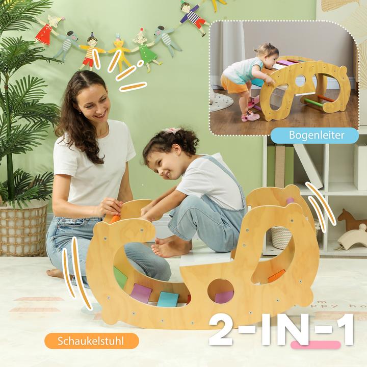 Produktbild Aiyaplay Klettergerüst Kiefernholz, Mehrschichtenplatte Mehrfarbig