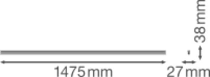 Produktbild Ledvance LED Linerar Compact Batten kompakte Leuchte LN COMP BATTEN 1500 25W/3000K 25W 3000K 2500lm 50000h... (2500 lm)