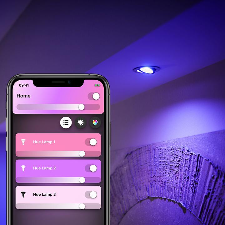 Produktbild Philips Hue White & Color Ambiance BT (GU10, 5.70 W, 350 lm, 2 x, G)