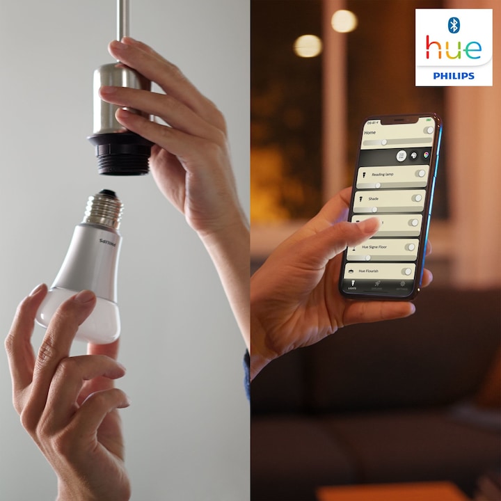 Productafbeelding Philips Hue Hue Wit BT (E14, 5.50 W, 470 lm, 2 x, F)
