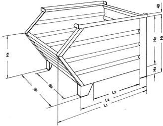 Actual product image Heson-Werk Stacking container made of sheet steel, with removal opening
