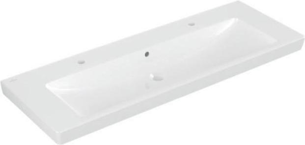 Produktbild Villeroy & Boch Doppelwaschtisch Subway 2.0 130 cm wei mit Beschichtung 7176D2R1 (470 mm, 1300 mm)