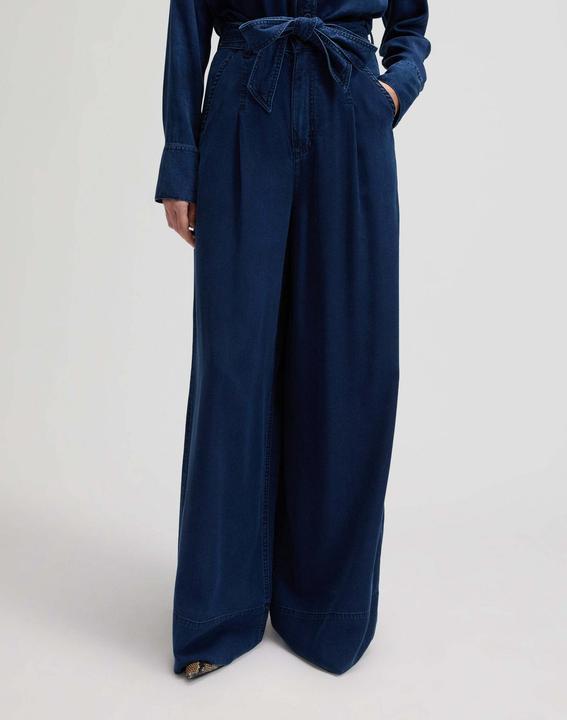 Lee Stoffhose Pleated Wide Leg