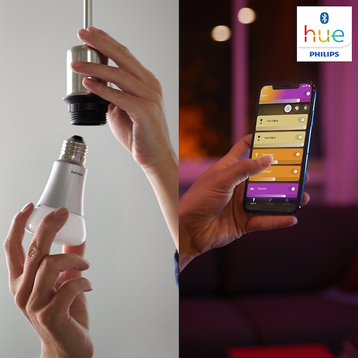 Actual product image Philips Hue White & Color BT (E14, 5.30 W, 470 lm, 2 x, G)