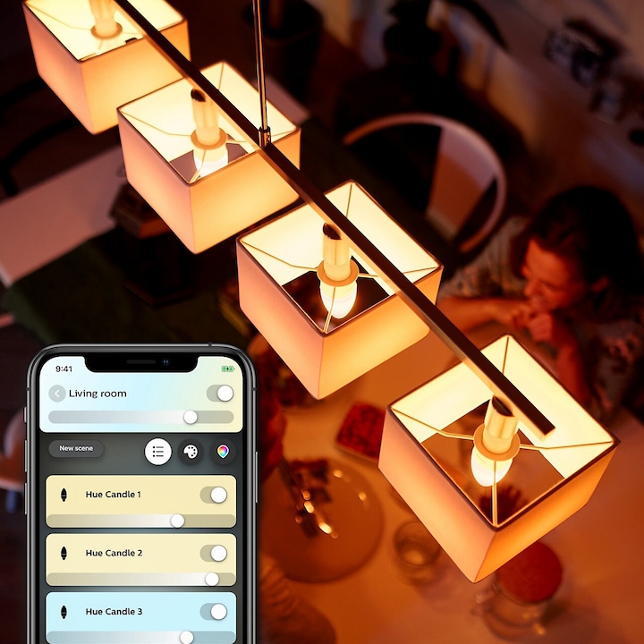 Actual product image Philips Hue White Ambiance BT (E14, 5.20 W, 470 lm, 1 x, G)