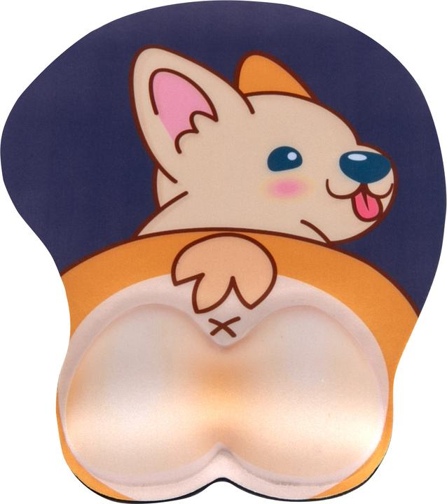 Actual product image Ergowork Funny Dog Mouse Pad with Wrist Support