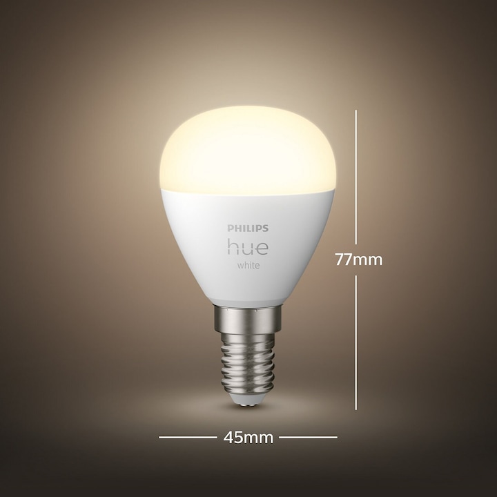 Actual product image Philips Hue White Luster BT (E14, 5.70 W, 470 lm, 1 x, G)