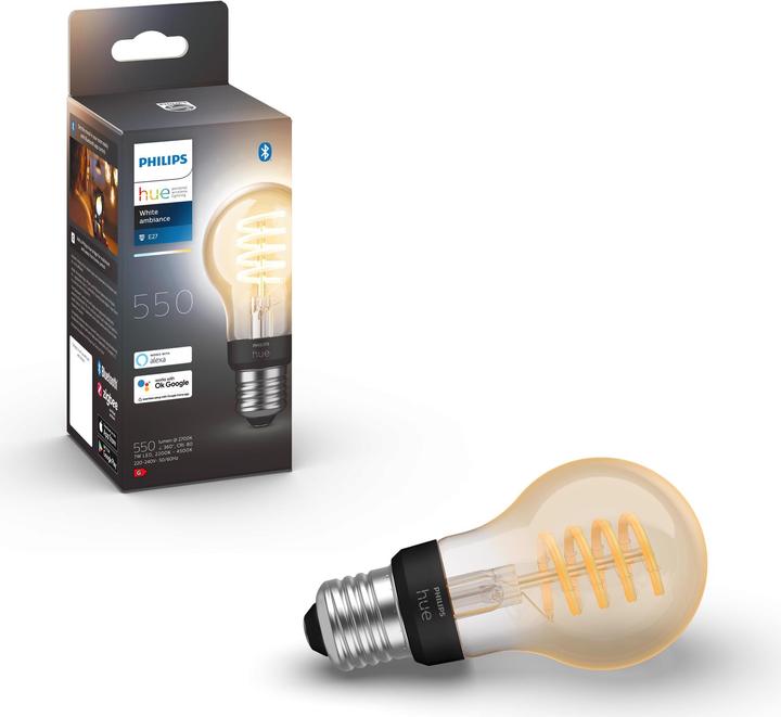 Produktbild Philips Hue White Ambiance (E27, 7 W, 550 lm, 1 x, G)