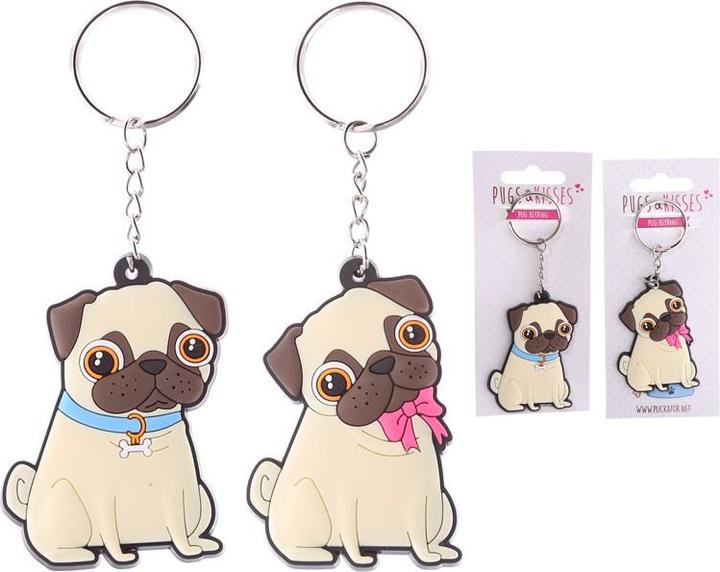 Actual product image Roost Keychain Pug KEY48