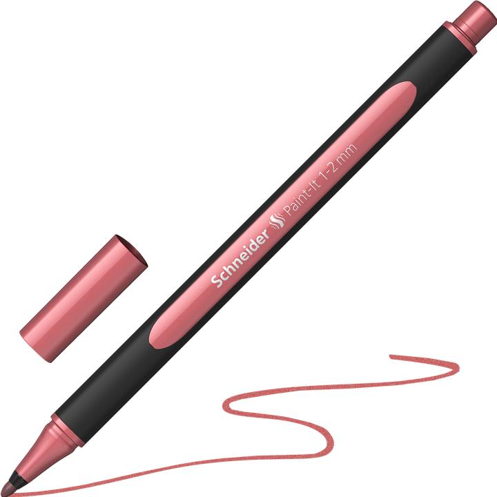 Produktbild Schneider Fineliner Metallicliner Paint-it Vintage Red (vintage red metallic, 1 x)