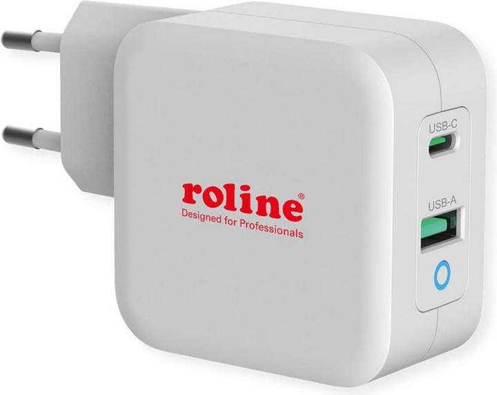 Roline USB charger 2P. 1xPD+ 1xQC3.0 max. 65W (65 W)