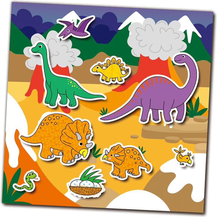 Actual product image Tinka Magic Galt - Reusable Sticker Book - Dinosaurs (55-1005101)