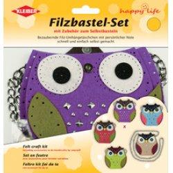 Produktbild Kleiber Filz-N„hset Tasche mit Nieten "Eule", braun