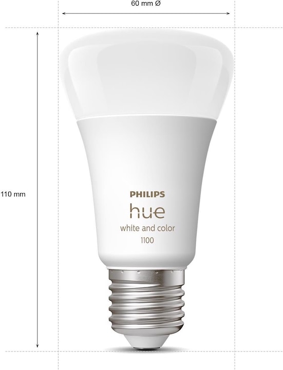 Actual product image Philips Hue White & Color Ambiance BT Starter-Set (E27, 9 W, 1100 lm, 3 x, F)