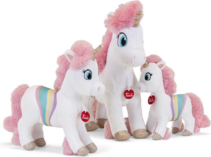 Produktbild Trudi Fantasy Plüsch Einhorn 28x34x11 cm, Grösse M, Stofftier mit superweichen Materialien und hübsch (11 cm)