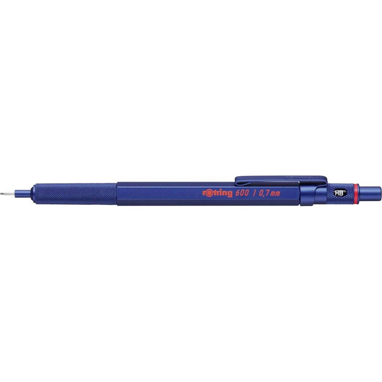 Rotring, Bleistift, Feinminenstift 600 Metallic 0.7 mm, Blau (0.70 mm, HB)