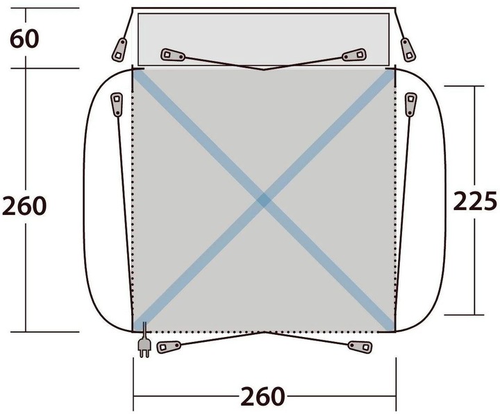 Produktbild Outwell Bremburg Air (Vorzelt, 21.10 kg, 1 Person)