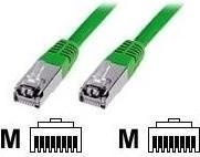 Produktbild Digitus CAT 5e SF-UTP Patchkabel PVC AWG 26/7 Länge 1 m Farbe Grün (SF/UTP, CAT5e, 1 m)