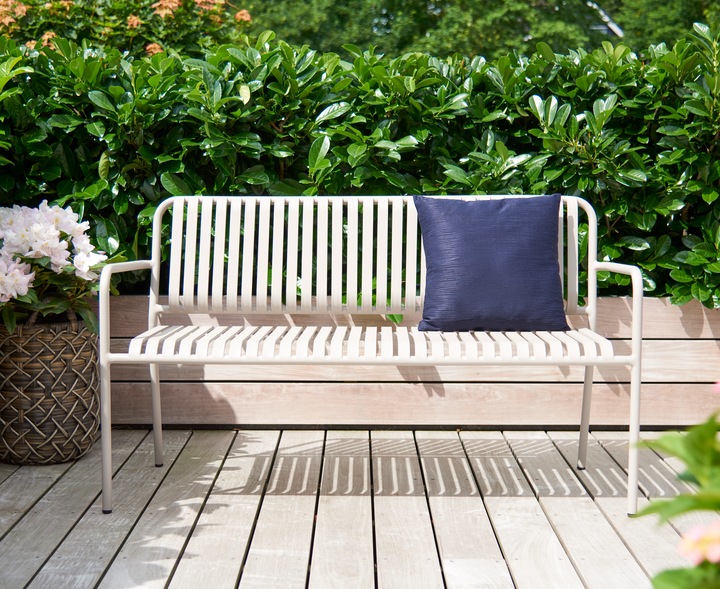 Produktbild Schou Gartenbank STELLA, flint grey 140x56cm