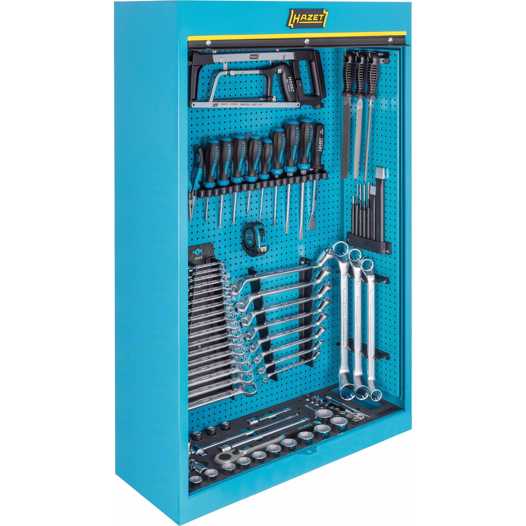 HAZET, Werkstattschrank, Werkzeugschrank ∙ mit Sortiment 111/116 ∙ 0,5 x 23 - 1,6 x 10 ∙ 2 - 32 ∙ PH1 - PH2 ∙ PZ1 - PZ… ...