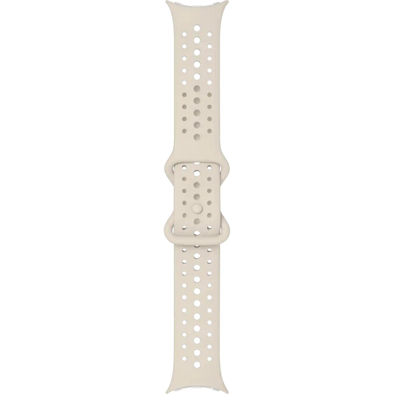 Google Pixel Watch 3 (45mm), Active Sport Band (Edelstahl, Silikon), Uhrenarmband, Beige