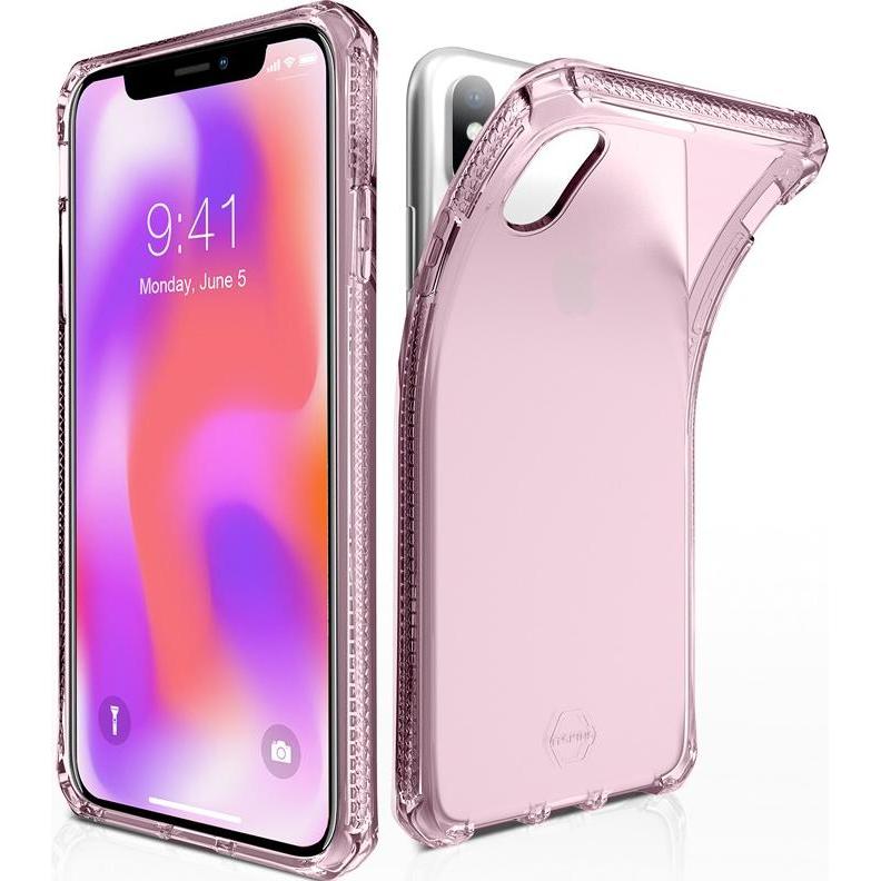 Thumbnail - Itskins Drop-Protection Cover (Apple iPhone XS Max), Smartphone Hülle, Transparent, Pink
