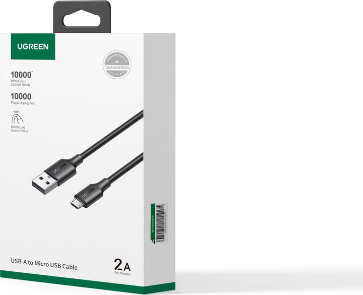 Actual product image Ugreen USB A — Micro USB (2 m, USB 2.0)