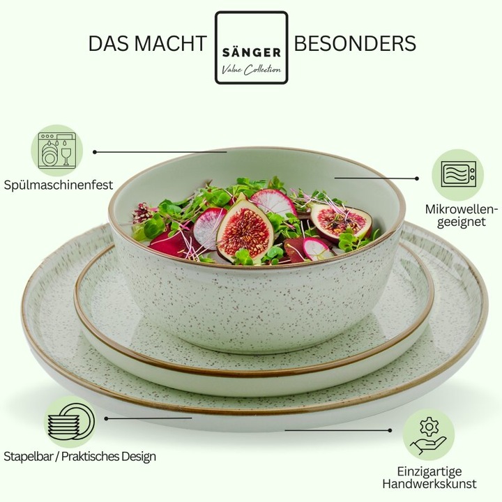 Produktbild Sänger Tafelservice Rio Minze (12 Stück)