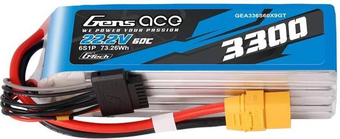 Actual product image Gens Ace Accumulator Lipo G-Tech 3300mAh 22.2V 60C 6S1P XT90 (22.20 V, 3300 mAh)