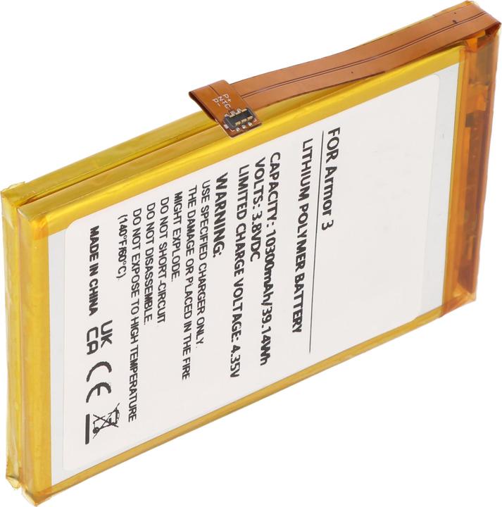 Actual product image AccuCell Li-Polymer-Akku 10300mAh 3.8V für Ulefone Armor 3 Handy