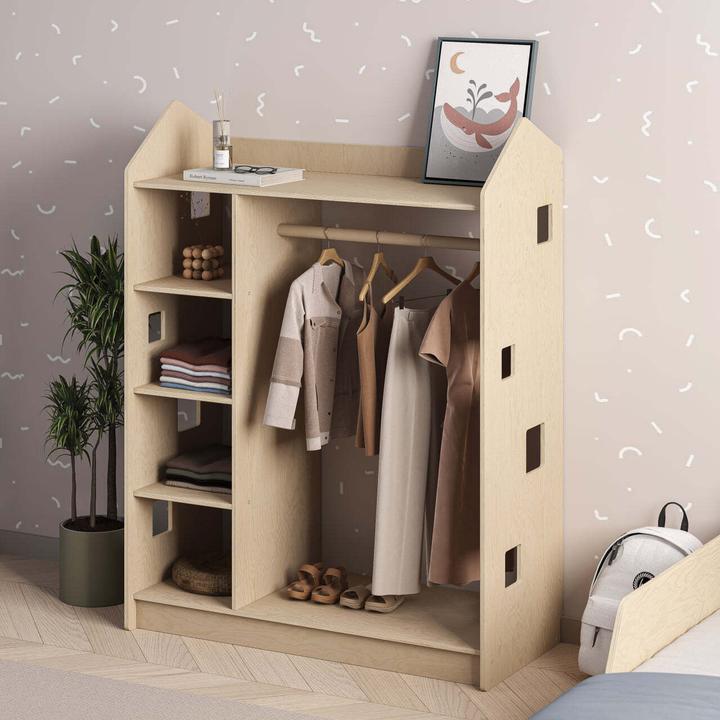 Immagine prodotto Montessori ® Kinderkleiderschrank - Natura Monessori® by Busy Kids® (92 cm)