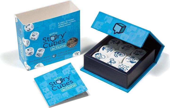 Productafbeelding Rory's Story Cubes Rory's verhaalblokjes: Acties (Frans, Italiaans, Duits)