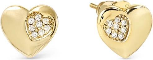 Immagine prodotto Nomination Petit Sparkle Studs Ohrringe Herz (Argento 925, Dorato)