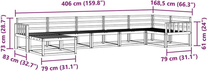 Produktbild vidaXL Outdoor-Sofa