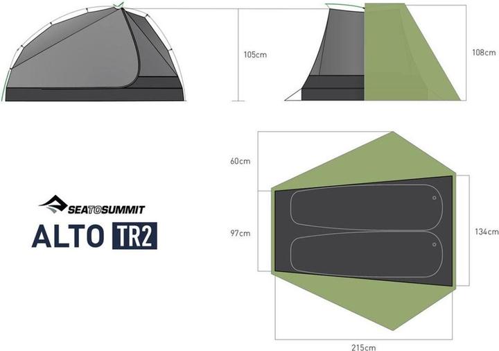Actual product image Sea To Summit Alto TR2 tent (Dome tent, 1.34 kg, 2 persons)
