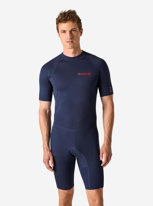 Actual product image Olaian Short wetsuit for men surfing 1.5 mm neoprene (XXL)