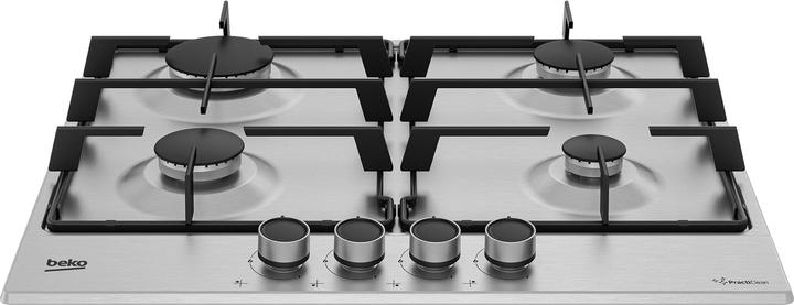 Immagine prodotto Beko HIAG64223SXE piano cottura Stainless steel Da incasso 60 cm Gas 4 Fornello(i)