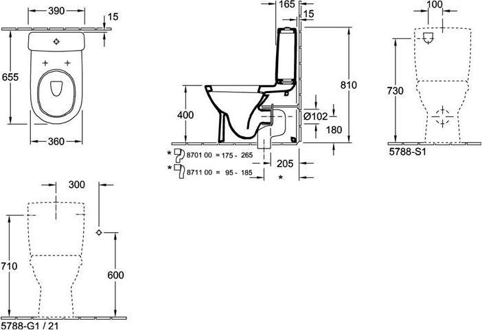 Produktbild Villeroy & Boch Splkasten O.novo wei 5788S101