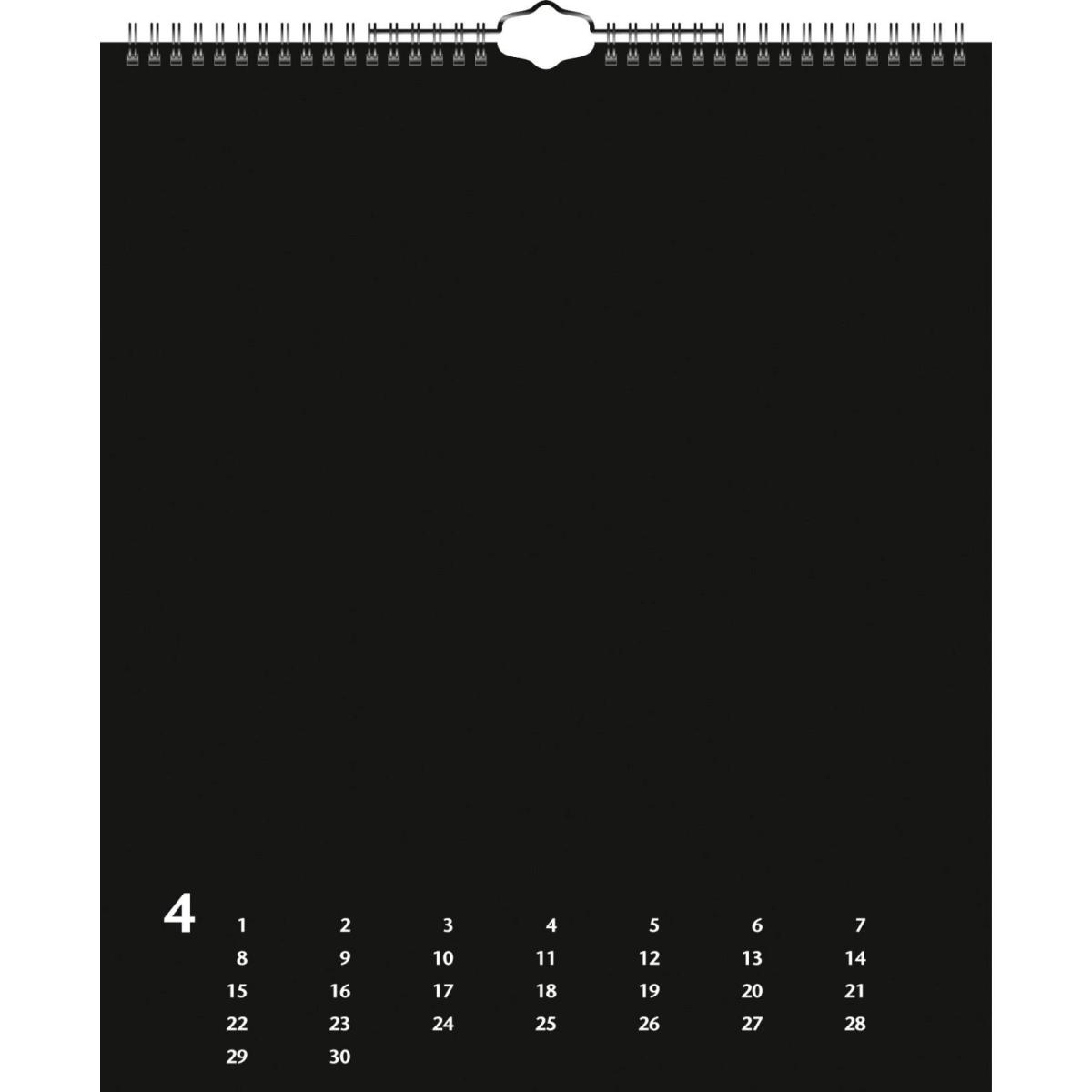 Heyda, Kalender, Kreativkalender 29,7x35 schwarz