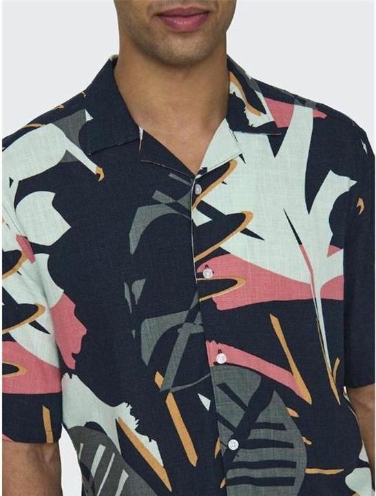 Immagine prodotto Only & Sons Onsbertil Reg Visc Linen Aop Ss Shirt (L)