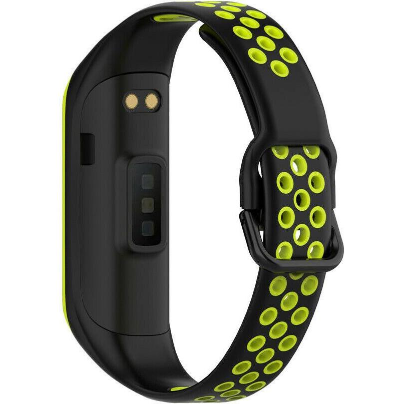 Thumbnail - Strap-it Sportarmband (Silikon), Uhrenarmband, Gelb, Mehrfarbig, Schwarz