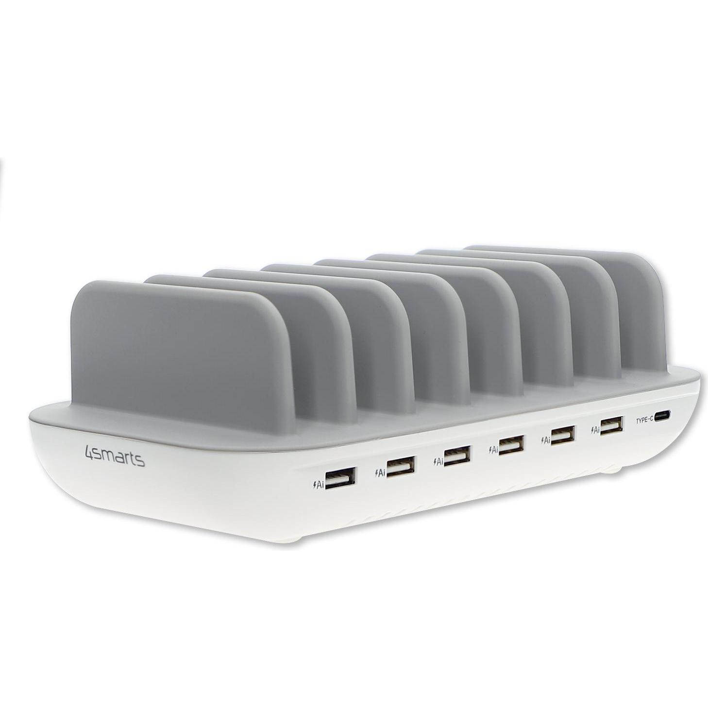 Thumbnail - 4smarts Charging Station Office (60 W), USB Ladegerät, Weiss