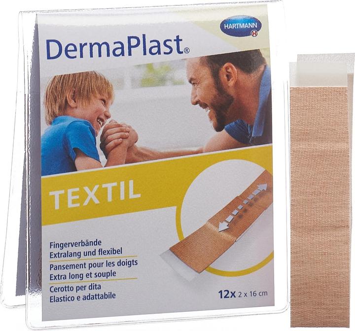 Actual product image DermaPlast Textile plaster (12x)