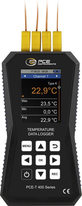 Image du produit PCE Instruments PCE-T 420 Enregistreur de données de température PCE-T 420 Grandeur de mesure Température (Mallette d'instruments de mesure)