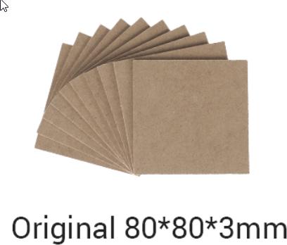 Image du produit Snapmaker Panneaux MDF 80x80x3mm 10 pièces (Plat)