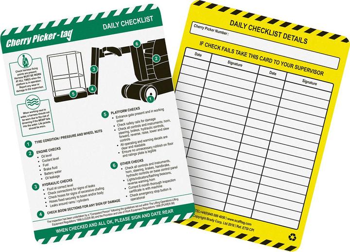 Immagine prodotto ScaffTag Etichetta Cherry Picker Tag